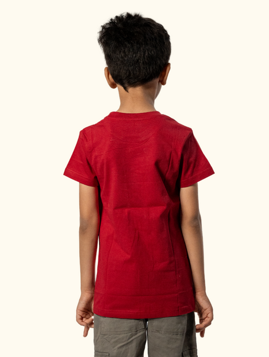 Hip Hop Music Red Printed T-Shirt