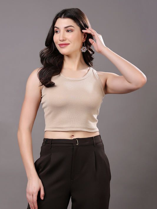 Ribbed Crop Tank Top