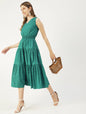 women's tiered dress solid dress