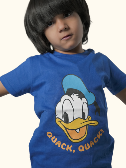 Donald Duck Blue Printed T-Shirt
