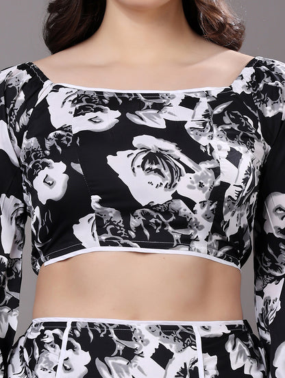 Black & White Floral Co-ord Set