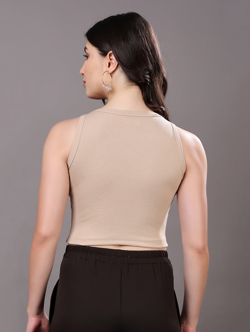 Ribbed Crop Tank Top